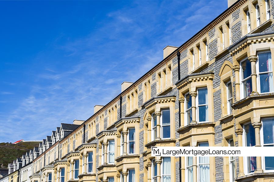 Image of British era buildings.