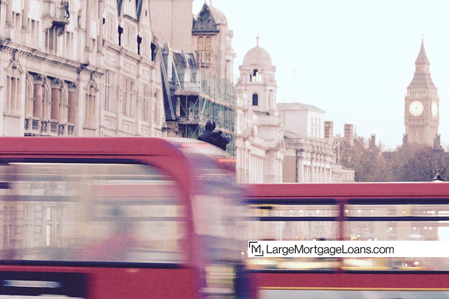 Image of Big Ben and double decker bus, London.